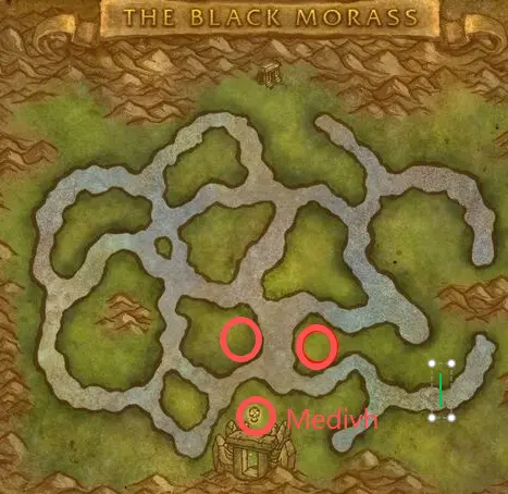 TBC Anniversary The Black Morass map and boss locations